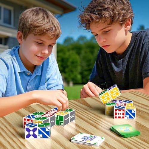 BBnote Matching Puzzle Game for Kids Adults Family Board Games Block for Boys Girls Ages 68 812 3 Player Card Puzzles for Children 6 Year Olds