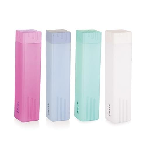 ATTRO Freezy 900ml Plastic Water Bottle - Compact & Sleek Square Fridge Bottle, BPA-Free, Leak-Proof, Freezer Safe, Break Proof,Occupies Less Space Set of 4 Assorted