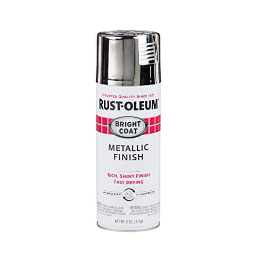 Rust-Oleum 7718830 Stops Rust Bright Coat Metallic Finish Spray Paint (Gloss Chrome, 312 grams)