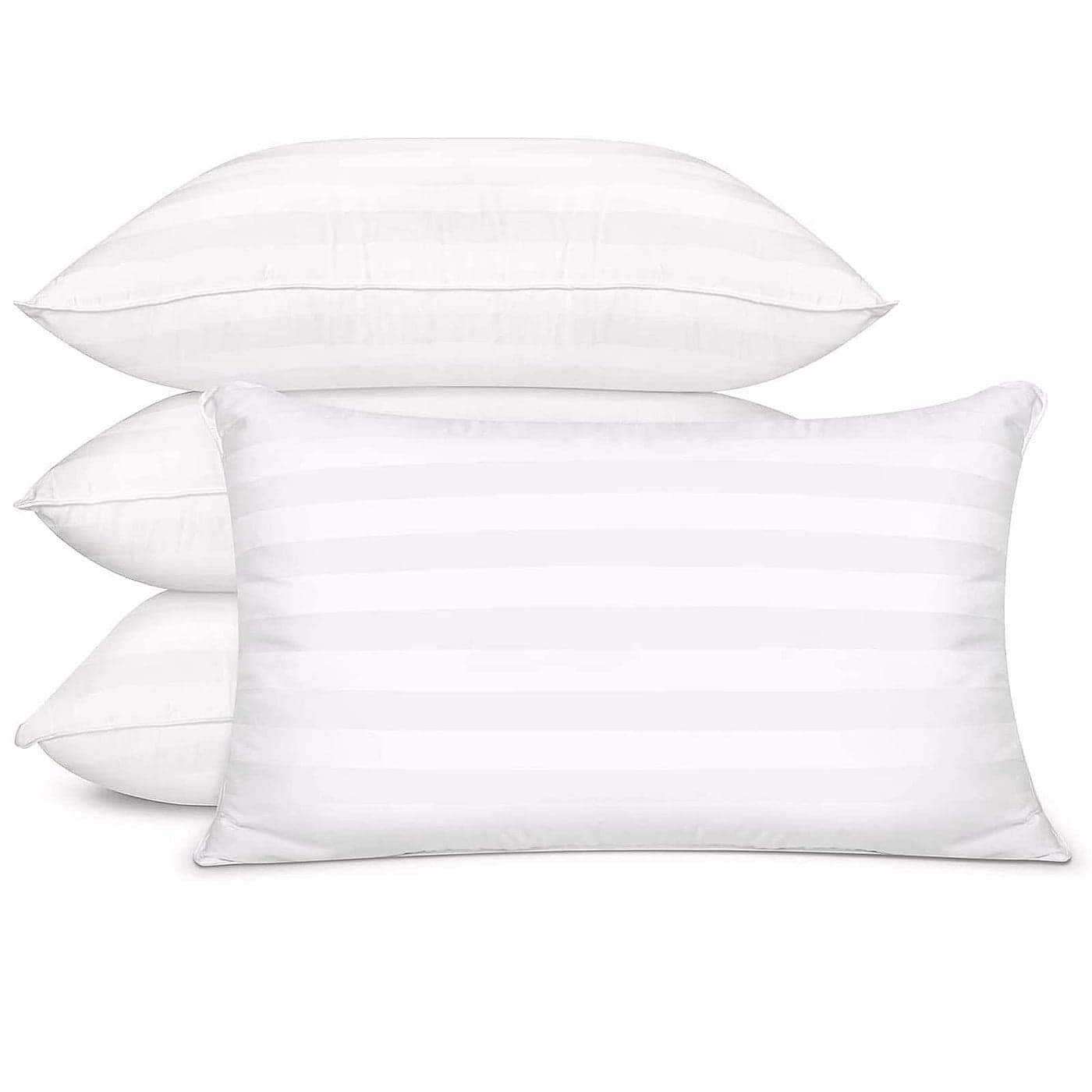MH Home Hotel Quality Pillows 4 Pack Bounce To Back Extra Soft Filling Bed Pillows For Side Stomach And Back Sleeper Body Pillows