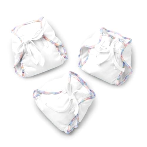 SuperBottoms DryFeel Baby Langot 0-6 months l Organic Cotton Modern Baby Nappy l Mess-free Langot with Gentle Elastics l Super DryFeel Top Layer l Diaper-free Time Essential | 3 Pack