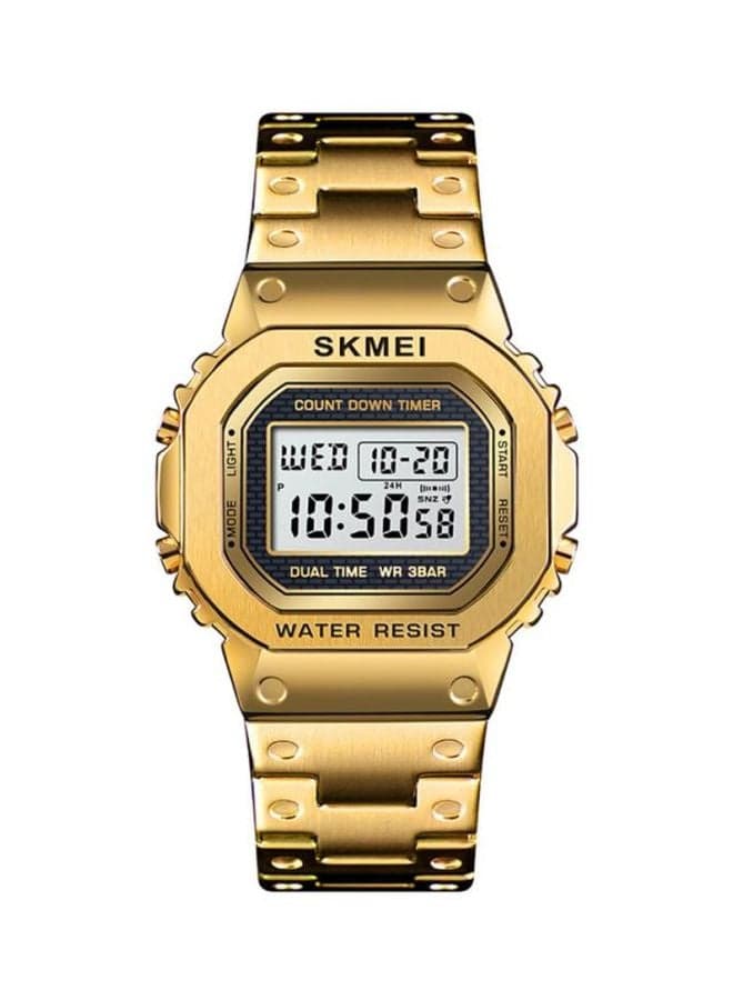 Stainless Steel Digital Watch 1456