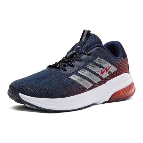 Campus Men's Molar Navy/RED Running Shoes - 10UK/India 1 Pair