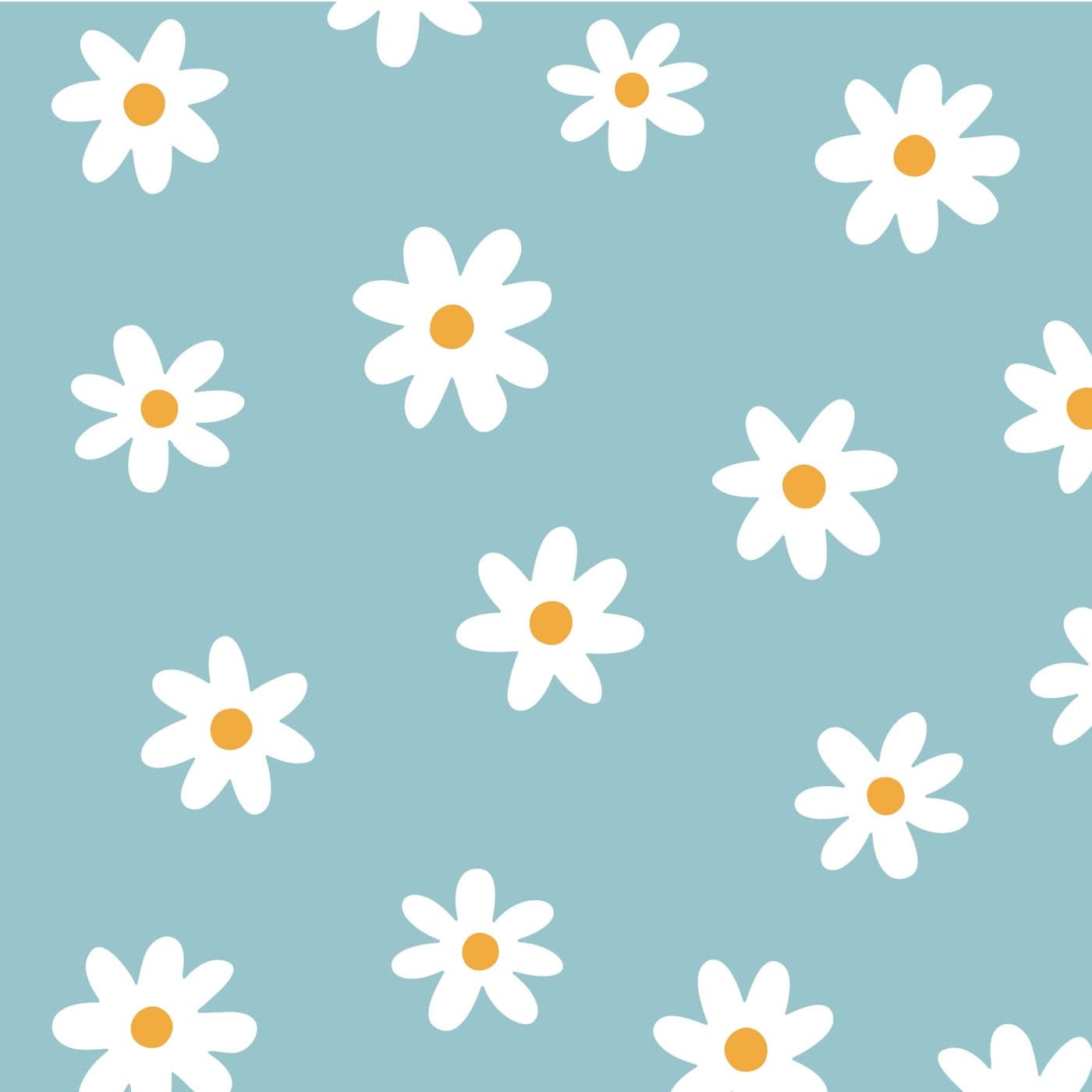 SHYJSHYJ A Room with Flower Vinyl Daisy Wall Decals Peel and Stick Floral Stickers for Nursery Kids Bedroom Livingroom Home Wall Art DecorWhite