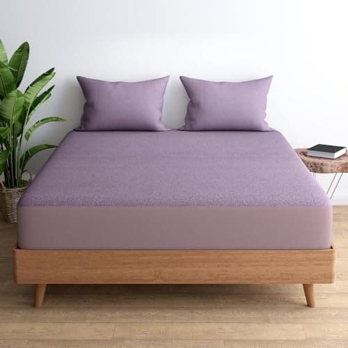 Wakefit Waterproof Bamboo Mattress Protector | Anti-Bacterial Bed Cover, Hypoallergenic, Ultra Soft Fitted Cover - Iron Grey (72x36 Inch) - Single