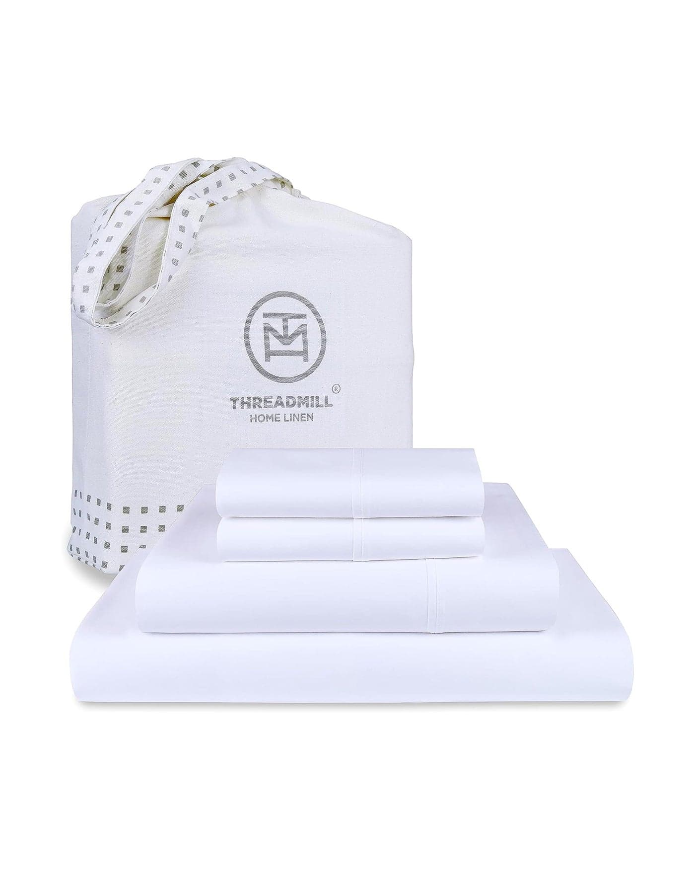 Threadmill Luxury Queen Sheet Set 800 Thread Count for Queen Size Bed Hotel White Sateen Queen Bed Sheets Better Than Egyptian Cotton4 Pc Solid Soft Breathable Bed Set Fits 16 Deep Pocket