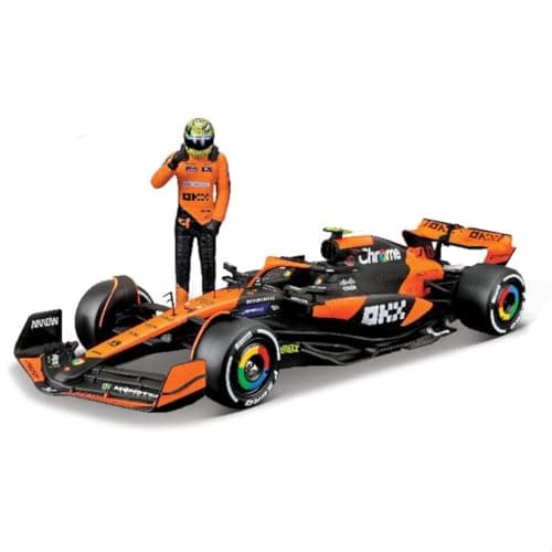 Bburago 124 2024 Race McLaren MCL38 with Figure Norris 4