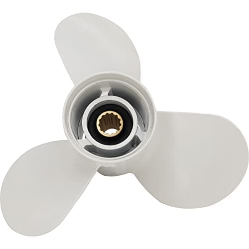 DLNIG 11×15-G Boat Propeller for Yamaha - for Yamaha Outboard Engines 25HP 30HP 40HP 48HP 50HP 55HP 60HP T25 F30/40/50/60 Replace 69W-45943-00-EL,13 Spline Tooth - Aluminum Outboard Propeller