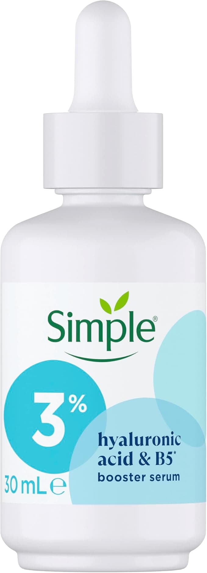 Simple 3 Hyaluronic Acid B5 Booster Serum Serum Skin Care Suitable for All Skin Types for Hydrated Softer Skin 30 ml