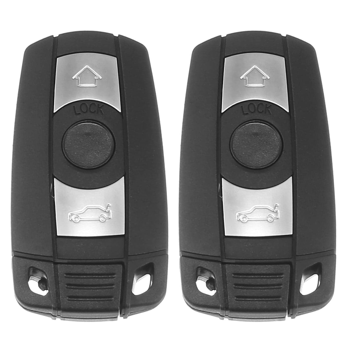 X AUTOHAUX 2pcs 315MHz KR55WK49127 Replacement Smart Proximity Keyless Entry Remote Car Key Fob for BMW 1 3 5 6 Series 20062014 3 Buttons with Door Key 46 Chip