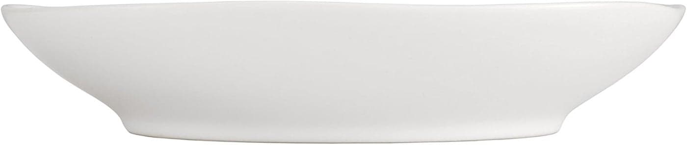 Fortessa Vitraluxe Dinnerware Heirloom Coupe Pasta Bowl 9Inch Set of 4 Linen