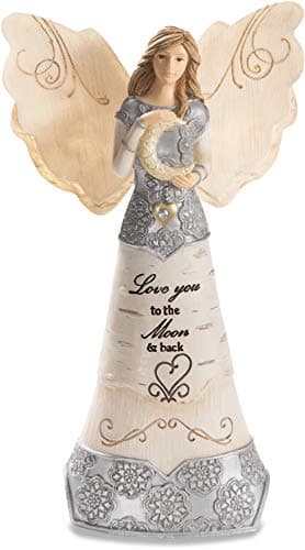 Pavilion Love You to The Moon Back 6 Inch Collectible Angel Figurine
