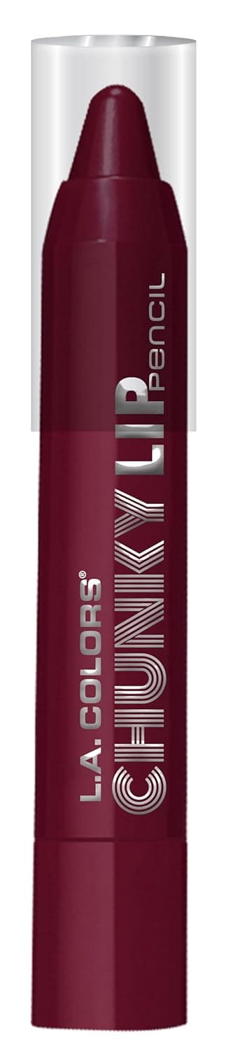 L.A. Colors Chunky Lip Pencil, Plum, 0.09 Ounce