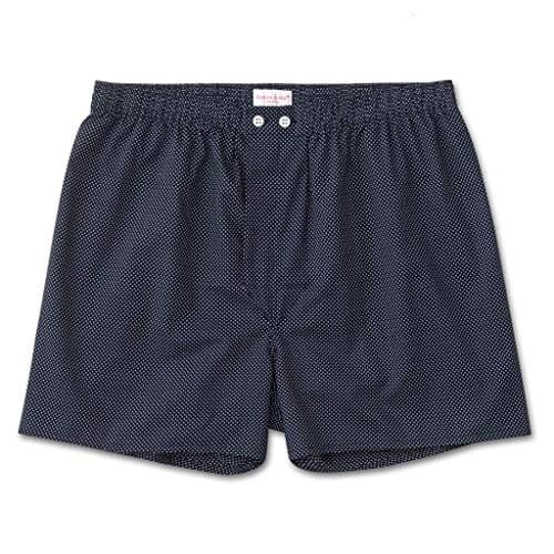 Derek Rose Men's Plaza 21 Boxer Short, Navy, XX-Large