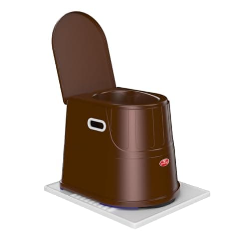 EASYCARE® Heavy Duty Portable Indian to Western Toilet Converter | Commode Stool for Patients, Adults, Elderly, Kids, Handicap | Portable Toilet Seat | Toilet Chair I Capacity Upto 125 Kgs