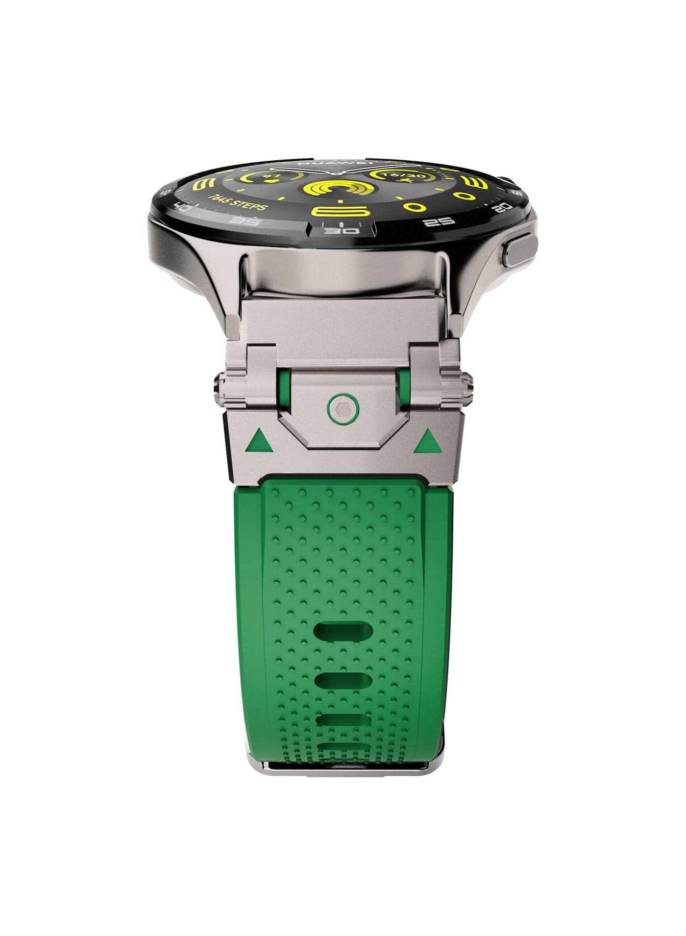Durable TPU Sport Band for Huawei Watch GT 5 4 3 Pro with 22mm Metal Connector in Titanium Green