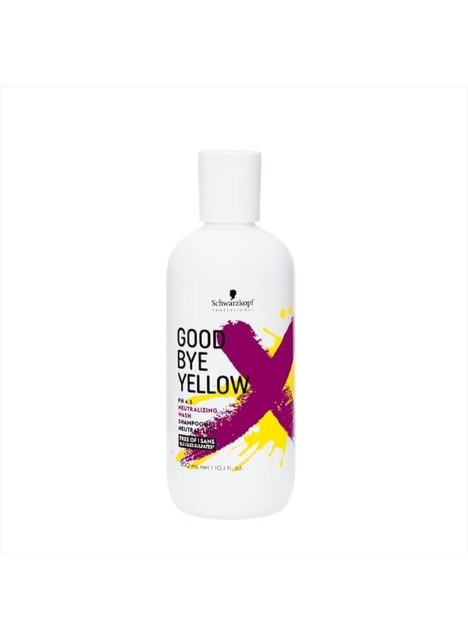 Goodbye Yellow by Schwarzkopf Shampoo 300ml, 10.0 Ounce (4045787515992)
