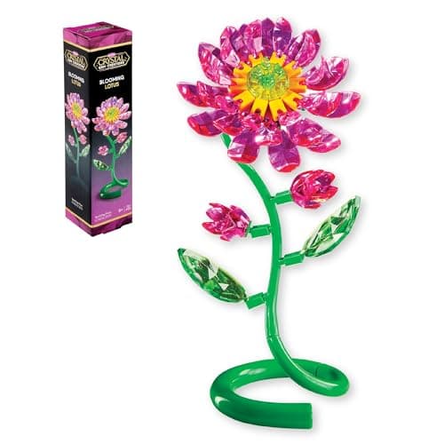 Crystal Gem Creations Blooming Lotus Flower Kit by RoseArt 75 Pieces Great for Adults Tweens and Children Ages 8