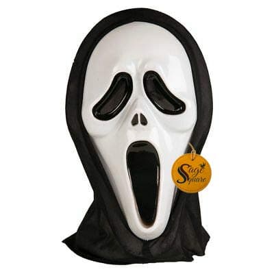 Sage Square Legendary Face Mask for Cosplay Theme Parties. (Ghost)