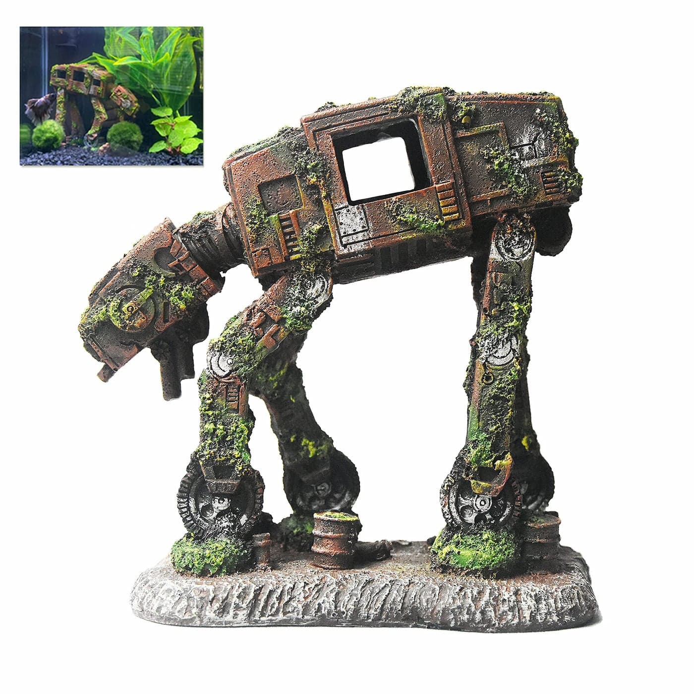 fazhongfa Fish Tank Decorations Star Wars Aquarium Accessories Small to Large Fish Tank Resin Decor for Betta Goldfish Hideouts Cave Hide Ornament Backgrounds atSmall