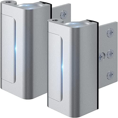 Rerishom 2 Pack Door Lock Withstand 800 lbs for Inward Swinging Door, Kids Safety Door Reinforcement Lock to Prevent Unauthorized Entry, Child Proof Pin Tumbler for Extra Home Security and Privacy