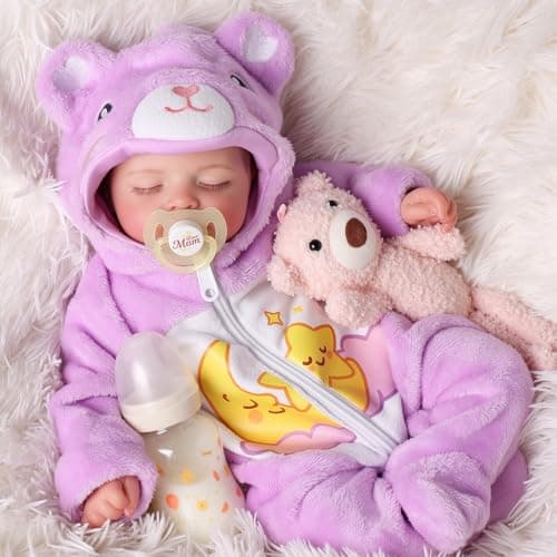 BABESIDE Lifelike Reborn Baby Dolls 20 Inch Realistic Newborn Baby Doll with Poseable Body Real Life Baby Dolls with Accessories Gifts for Kids Age 3 Collection