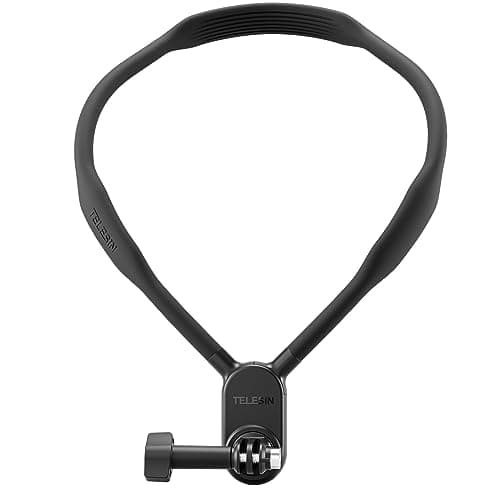 TELESIN SE Neck Mount Necklace Holder Lanyard Strap for GoPro Head Chest Shoulder POV Selfie Attach for Go Pro Hero 13 Hero 12 11 10 9 8 7 Insta360 X5 X4 X3 Go3 Ace Pro DJI Action 3 4 5 Pro Pocket 3