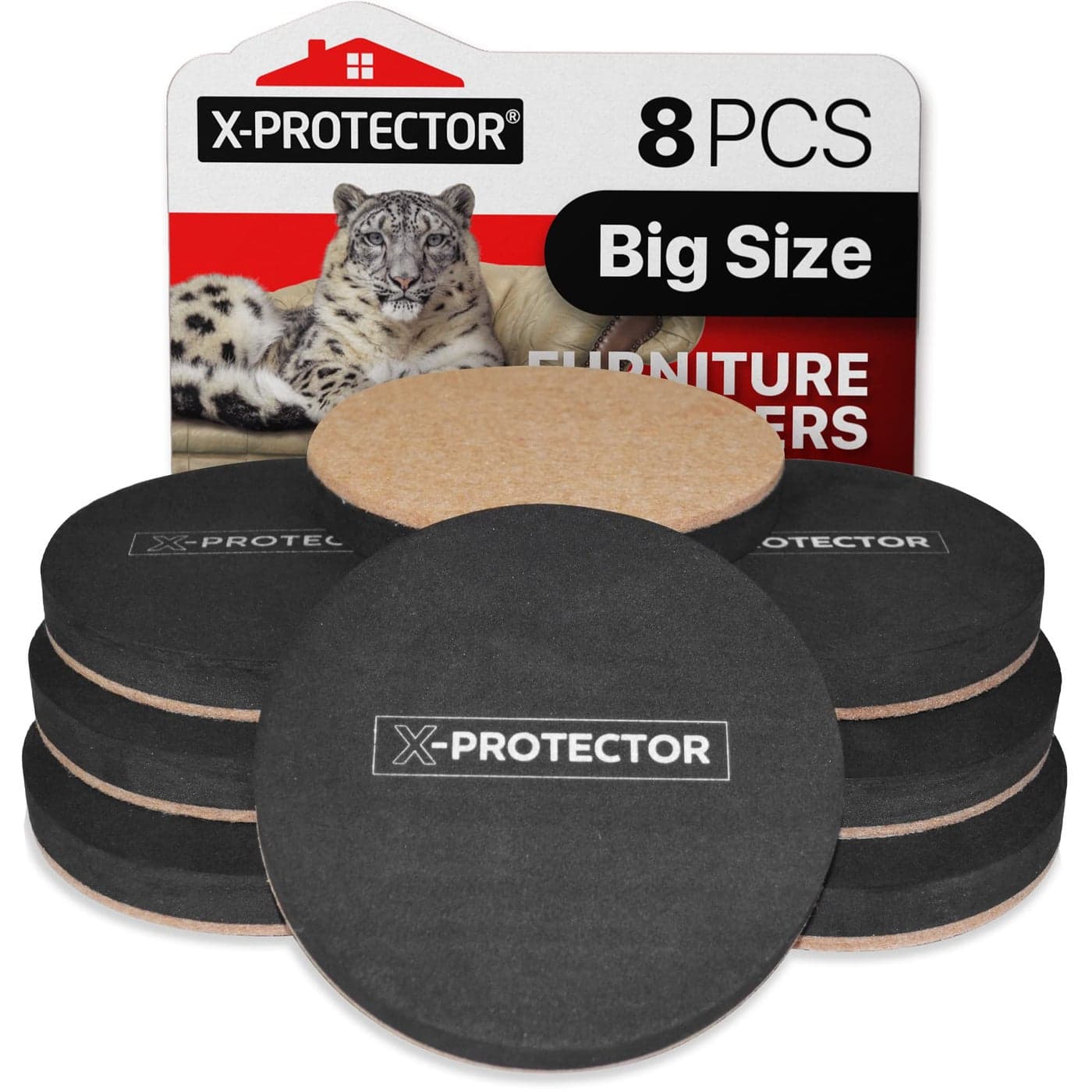 Felt Furniture Sliders Hardwood Floors XPROTECTOR 8 PCS 4 34 inch Furniture Sliders Heavy Duty Felt Sliders Hard Surfaces Move Your Furniture Easily Safely