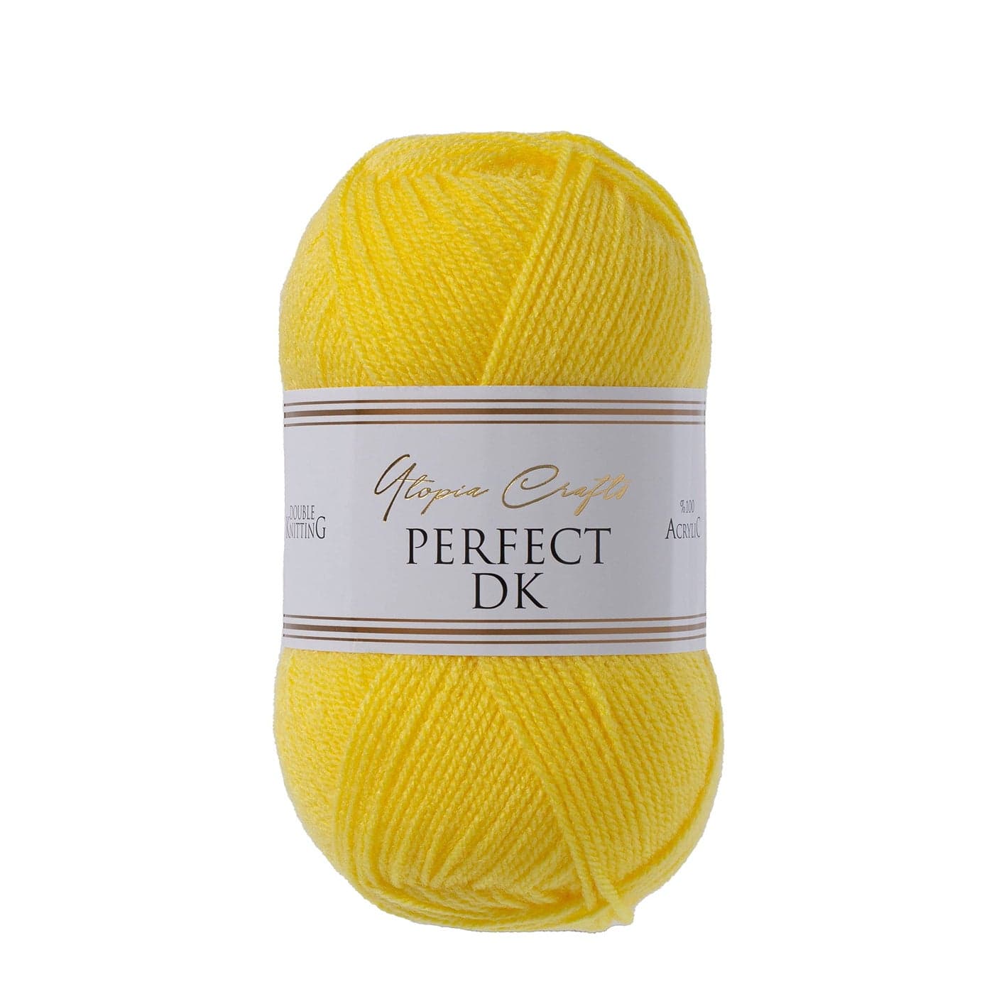 Utopia Crafts DK Double Knitting Yarn 100g Yellow Corn