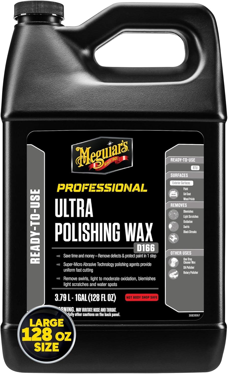 Meguiar's D166 Ultra Polishing Wax - 1 Gallon (128 fl oz)