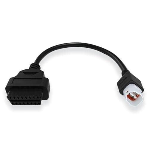 PARANNIC OBD2 Adapter Cable 4 Pin for Ya-Maha Motorcycle, 4 Pin to 16 Pin Connector, Fit for Ya-Maha Bike, Compatible with ELM327 and Other Scanner and Diagnostic Tool