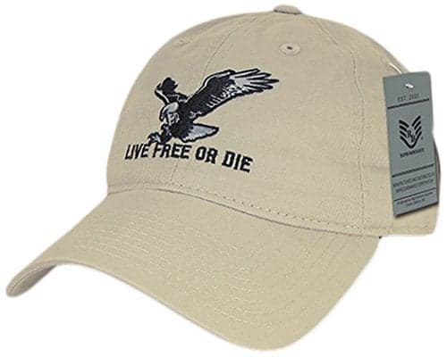Rapiddominance Relaxed Graphic Cap,Live Free or Die,STN