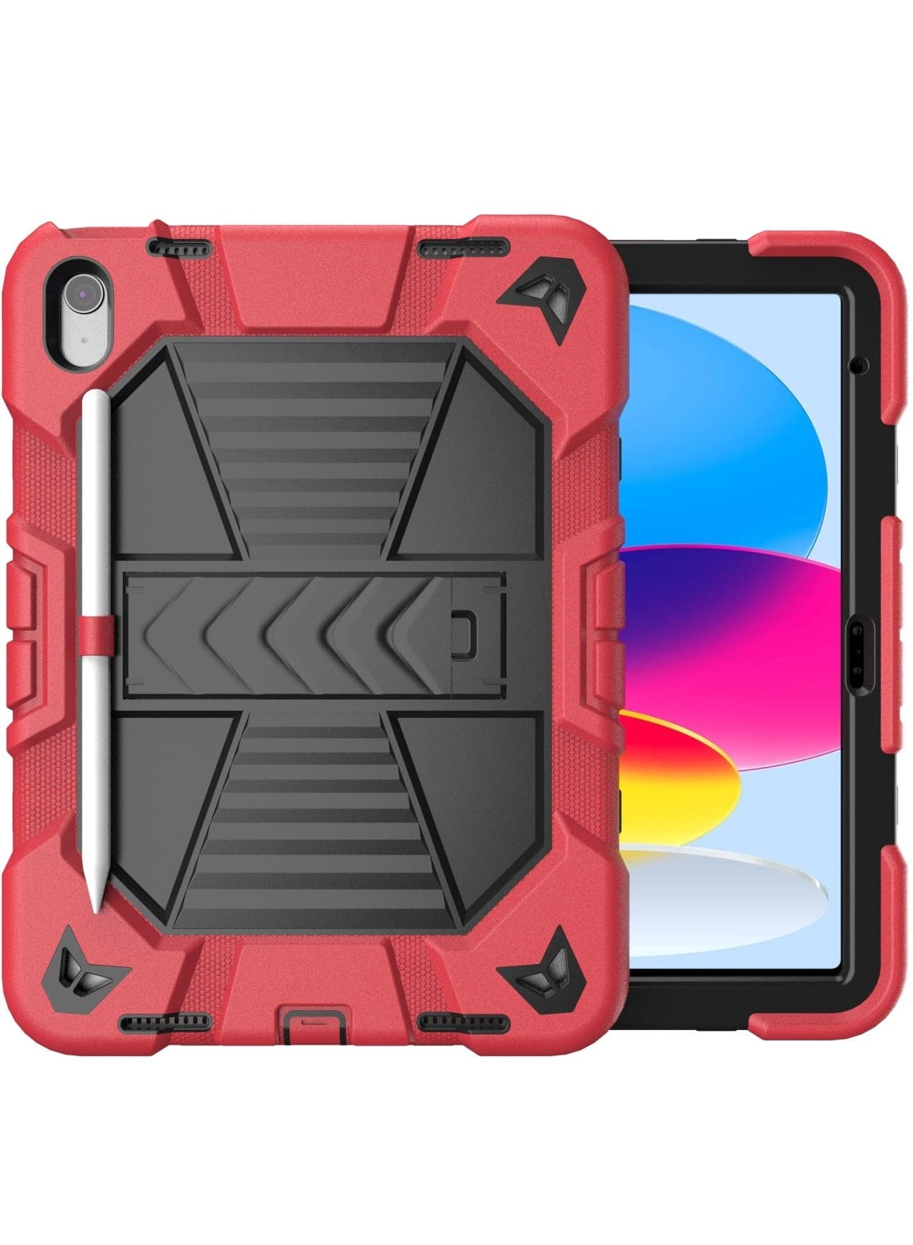 Case for iPad 10th Generation Case with Pencil Holder 2022 10.9 Inch,Heavy Duty Shockproof Rugged Protective Case for New Apple iPad 10.9 Inch 2022 Release