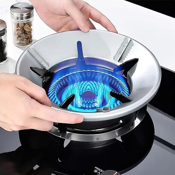 PARABRAHMA Gas Saver Burner Stand Gas Saver Jali Home Gas Stove Fire Windproof Energy Saving Stand Pack of 1 Aluminium Home Gas Stove Fire Windproof Energy Saving Stand
