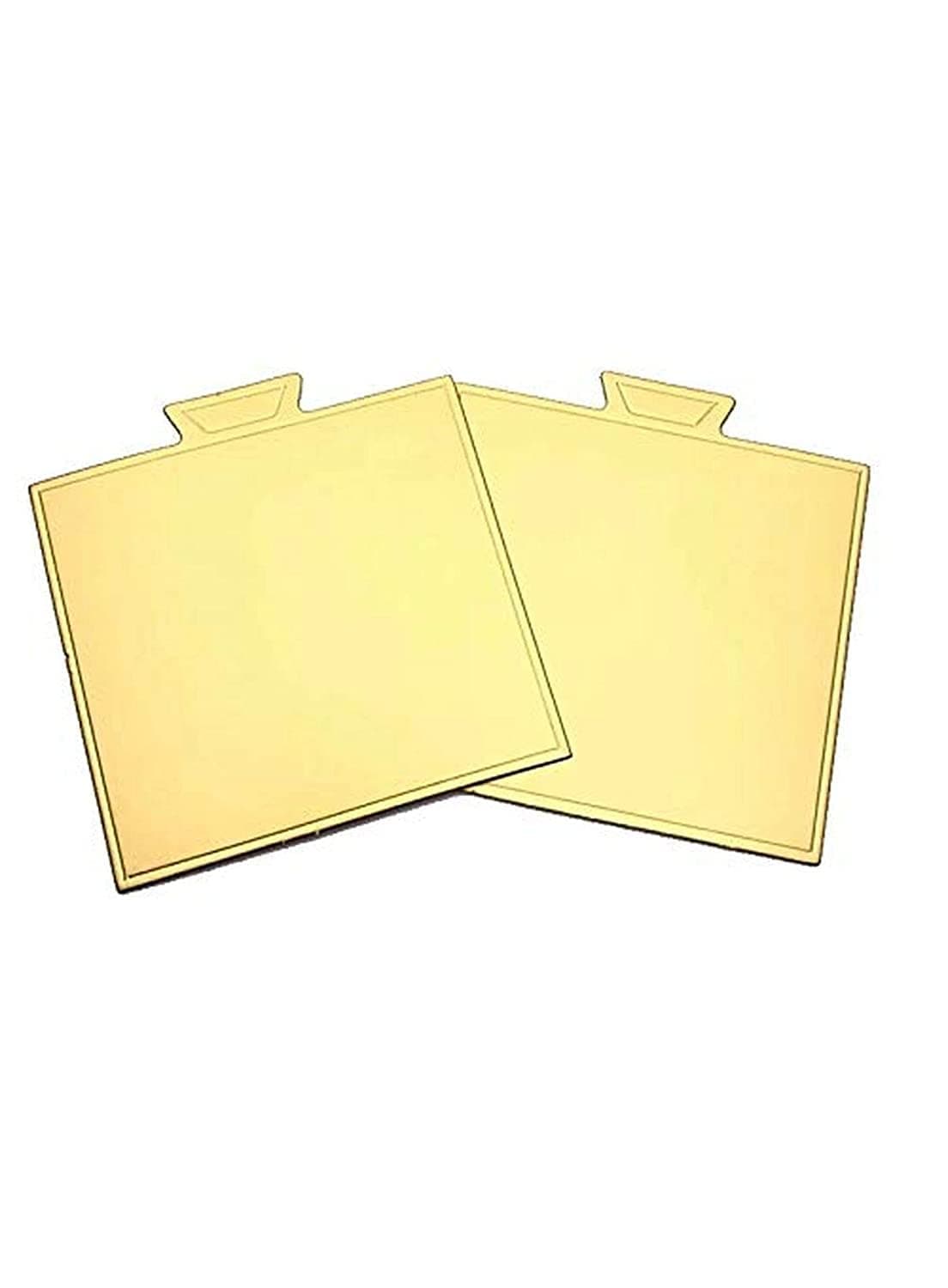 Baking Set Square Pastry Base Boards Gold 100 Pcs Pack Cardboard