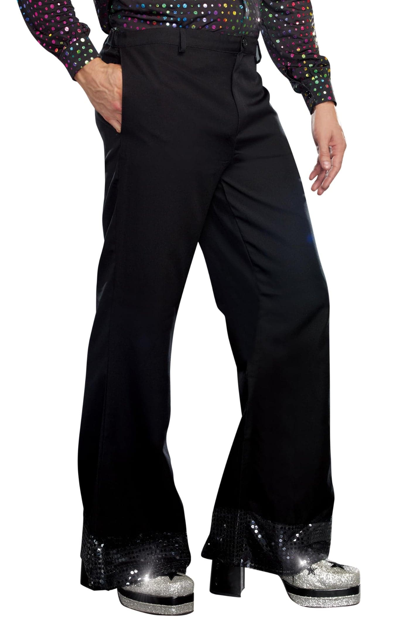 Dreamgirl Mens Disco Pant Black Large