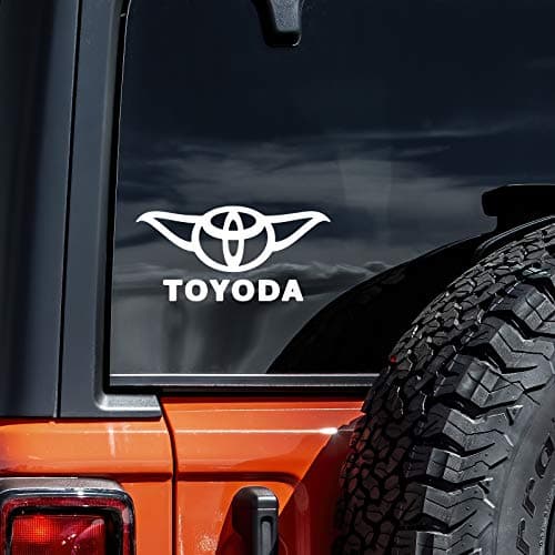 Toyoda Parody Decal Vinyl Sticker Auto Car Truck Wall Laptop White 55 x 25
