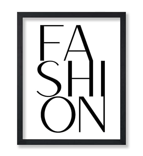 Poster Master Fashion Poster - Typography Print - Trendy Wall Art - Modern Art - Gift for Men, Women & Fashionista - Minimal Wall Decor for Living Room, Bedroom or Office - 11x14 UNFRAMED Wall Art