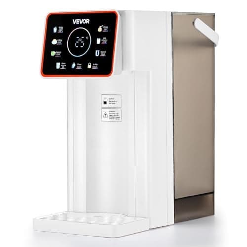VEVOR Instant Hot Water Dispenser, Countertop Boiling Water Dispenser with Adjustable 6 Temperatures & 7 Water Volumes, 101oz Removable Water Tank, Quick Heating with Touchscreen & Child Lock for Home