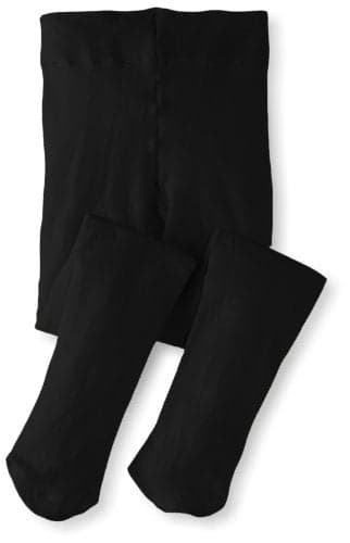 Jefferies Socks Girls 2-6x Pima Cotton Tights, Black, 8-10 Years