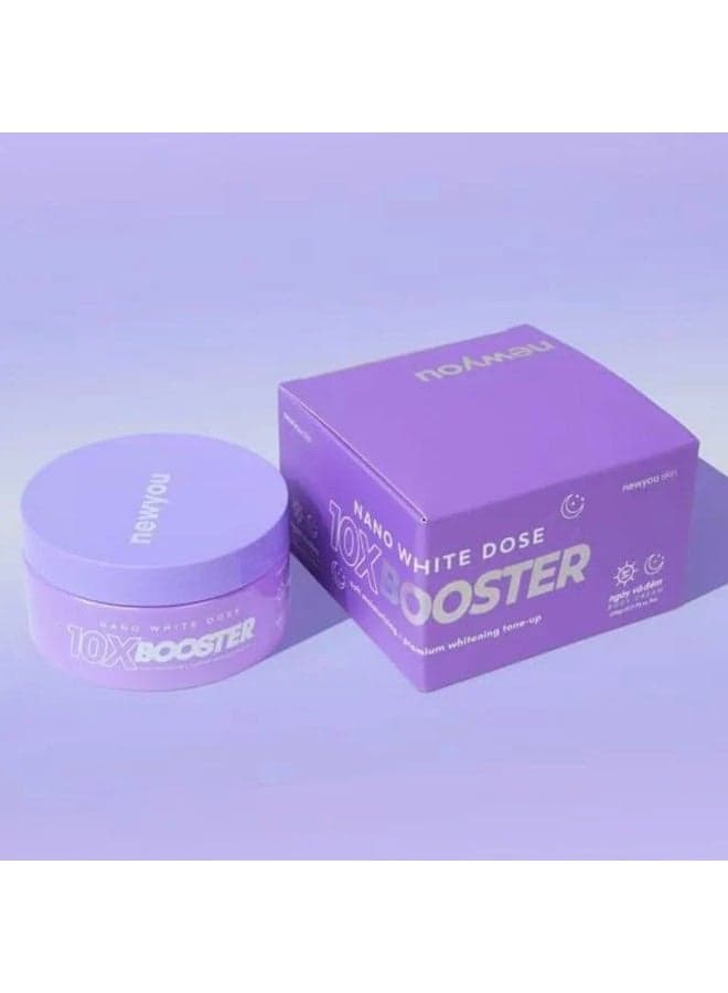 Newyou Skin Whitening Tone-Up Cream – Nano White Dose 10X Booster with Moisturizing Care for Dry Skin, Delivering Brighter, Softer and Naturally Radiant Skin Every Day