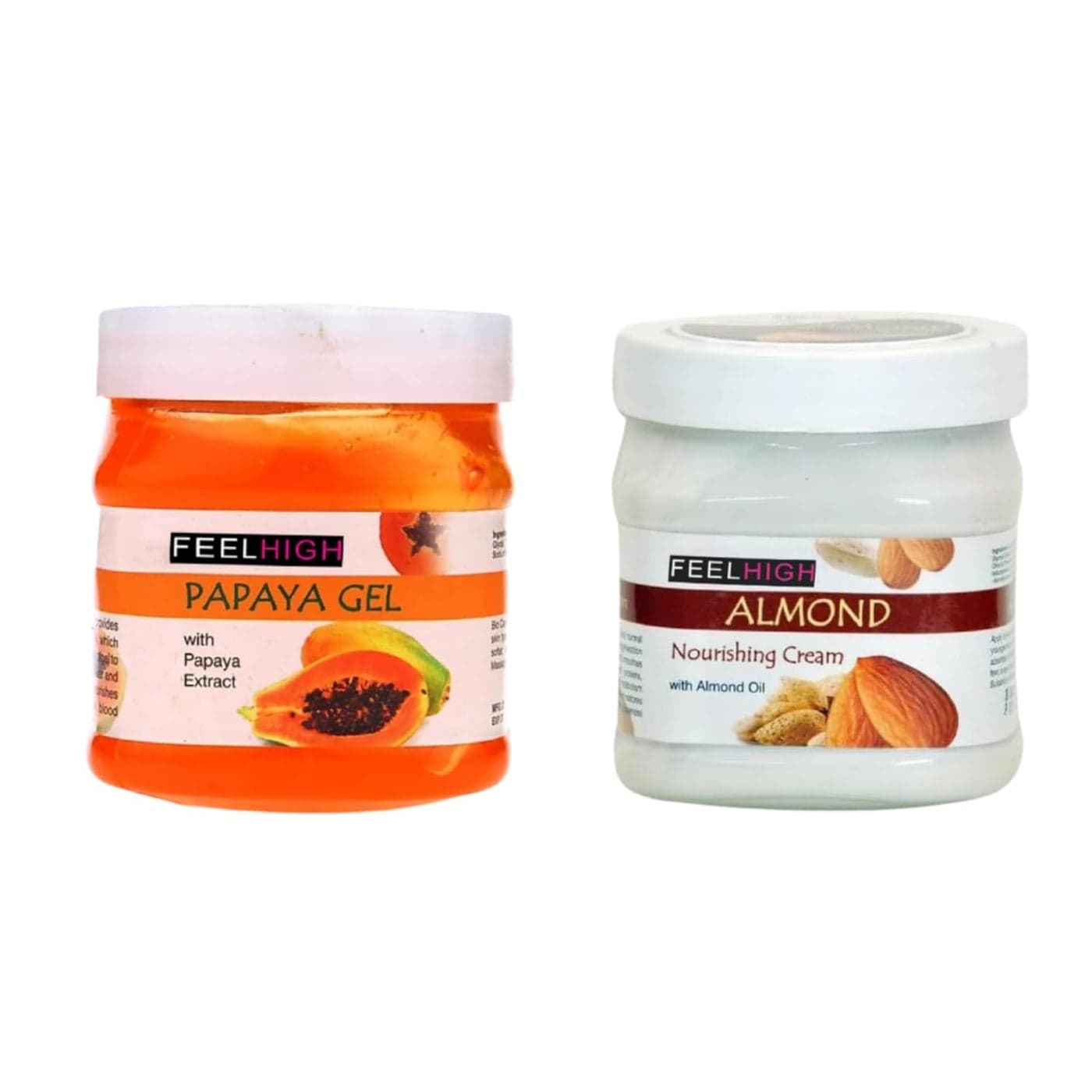 Feelhigh Face Body Papaya Gel 500gm Cream 500gm Facial And Skin care products Papaya Gel And Almond Cream