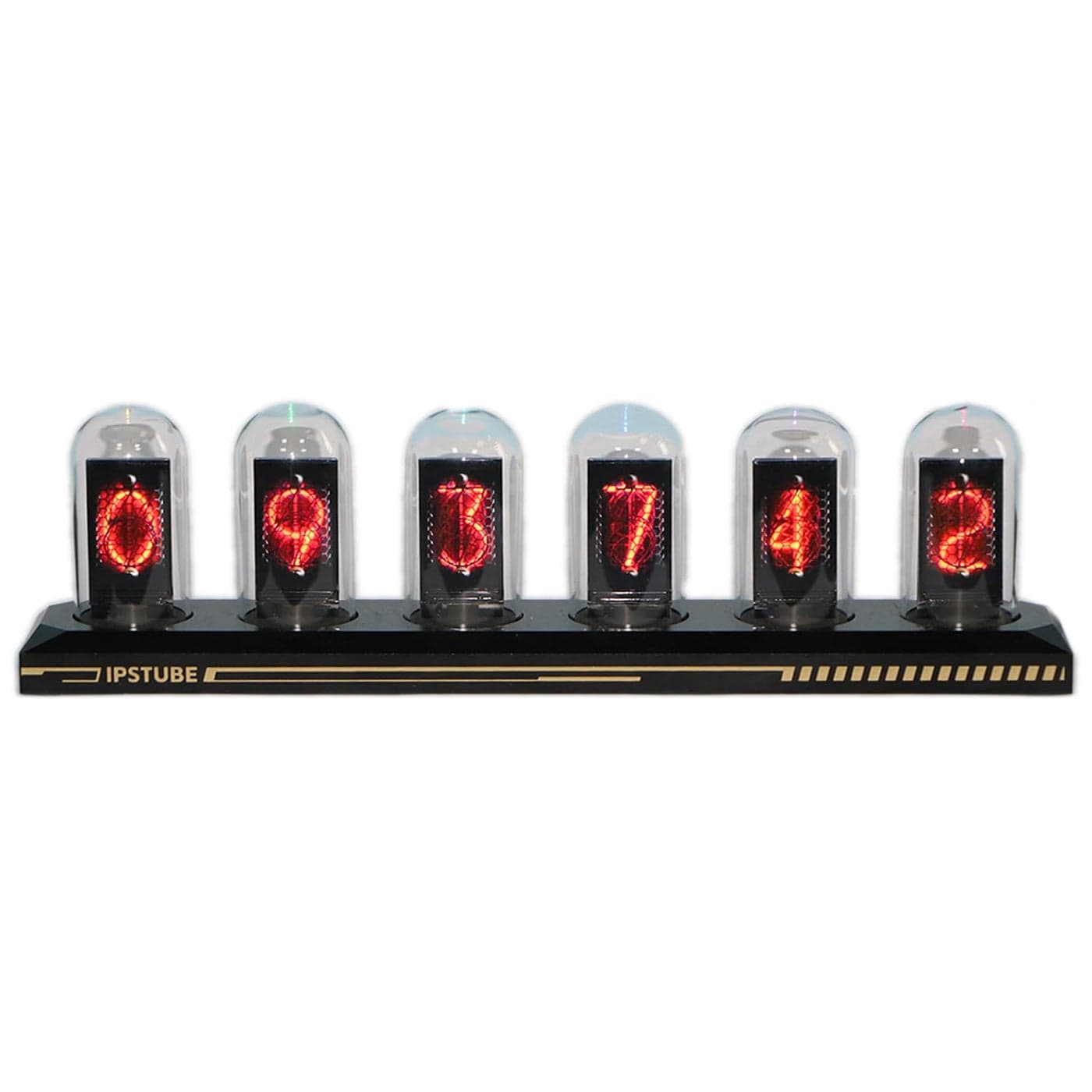Vastarry Nixie Tube Clock Glow Tube Clock IPS Color Screen Digital Clock DIY Analog Digital Tube WiFi time Desktop Desktop Digital Clock Decoration Gift H401