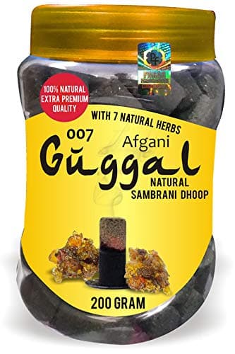 Parag Fragrances 007 Guggal Sambrani Dhoop 200 Gram with Herbs Guggal Dhoop Sticks for Hawan Dhoop Prayer and Religious Use