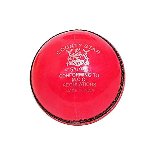 GM 1600472 Leather Cricket Ball (Red) Standard Size