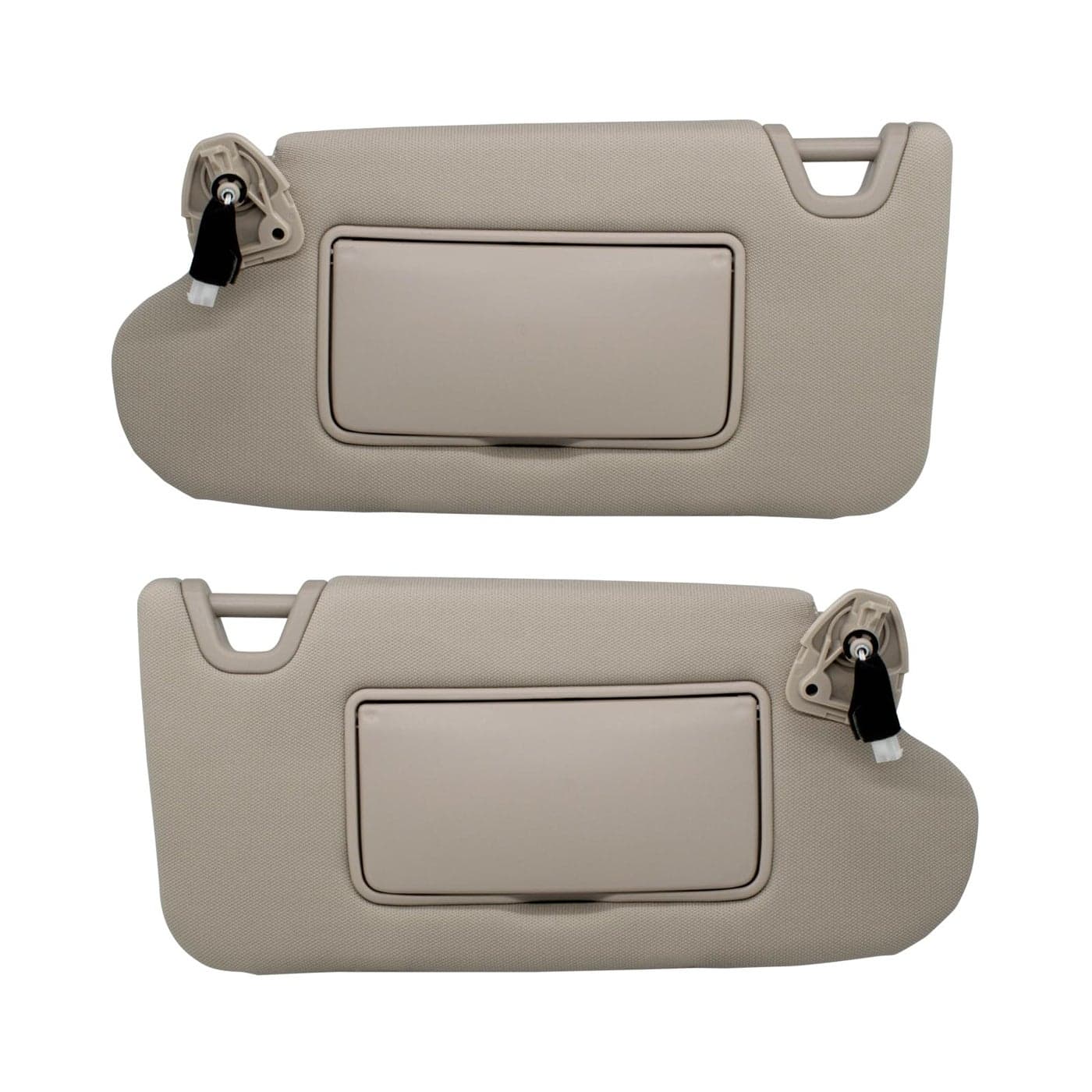 NHILES DriverLeft PassengerRight Sun Visor Compatible with Nissan Altima 2013 2014 2015 2016 2017 2018 with Light Without Sunroof 964013TA2A 964003TA2A Beige