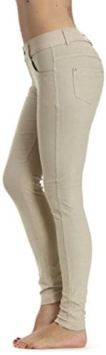 Prolific Health Womens Jean Look Jeggings Tights Slimming Many Colors Spandex Leggings Pants SXXXL XLarge US Size 1416 Beige