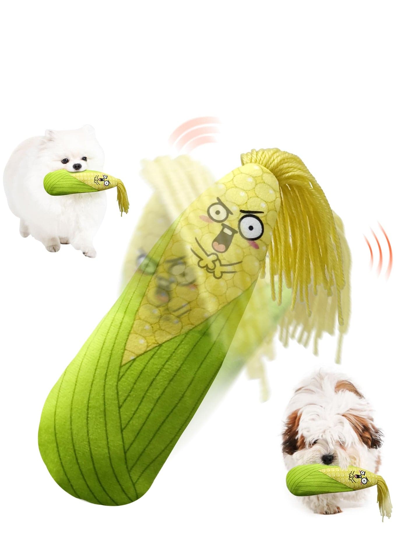 Cat Toys Flopping Corn with Silver Vine and Catnip Rechargeable Moving Cat Kicker Toy Floppy Wiggle Toys for Small Dogs Interactive Motion Kitten Kitty Exercise Toys