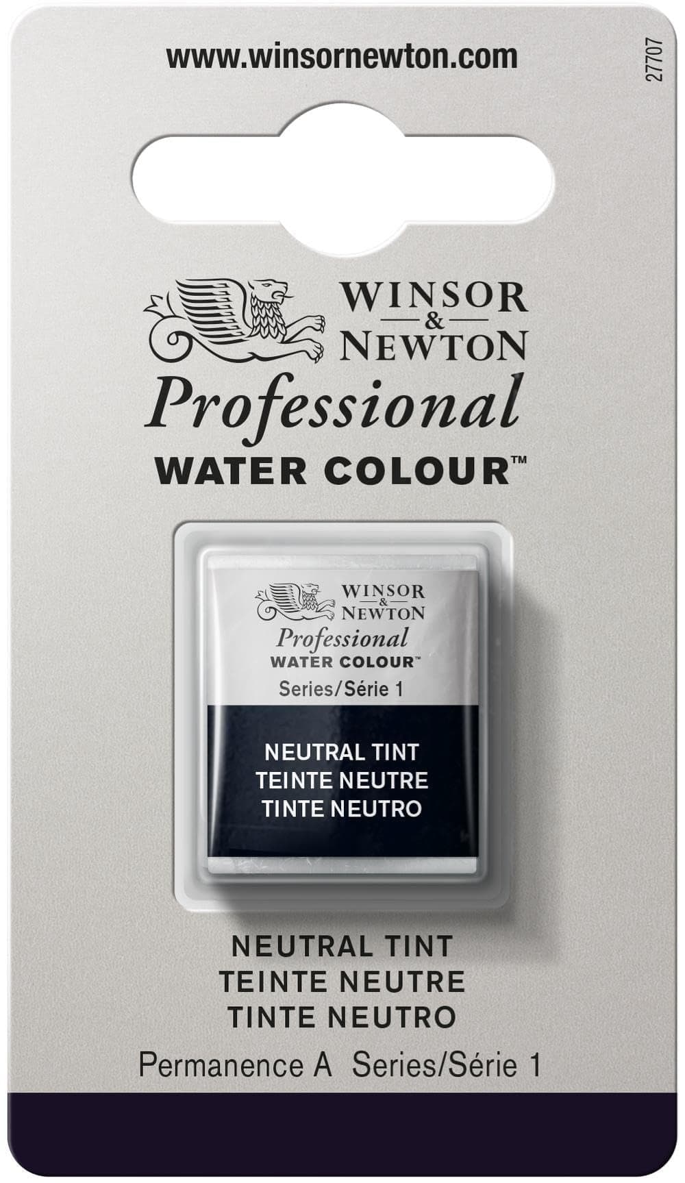 Winsor & Newton Professional Watercolor, Half Pan, Neutral Tint