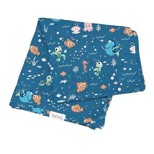 Milk Snob Disney Pixar Infant BoyGirl Swaddle Blanket Soft Receiving Security and Play Toddler Infant Newborn Bedding Baby Shower Baby Registry Gift Finding Nemo 34 34 inches